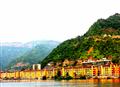 A City under water and Ghats around..
