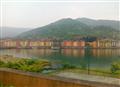 showing the cool blue colour water @ lavasa lake..